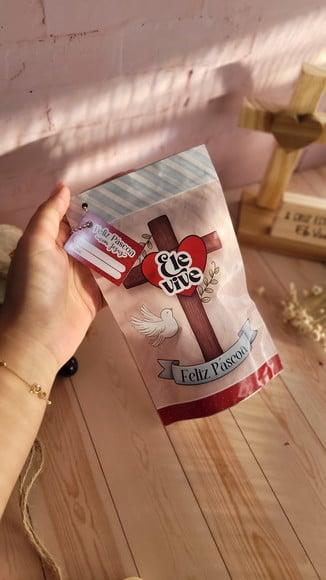 Saquinho Ziplok com 4 Chocolates- Páscoa