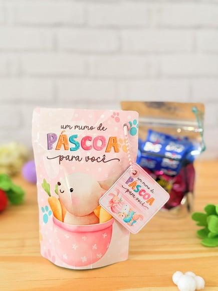 Saquinho Ziplok com 4 Chocolates- Páscoa