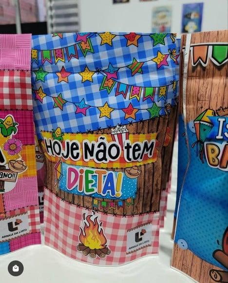 Saquinho Ziplok com 6 Doces Juninos- Festa Junina