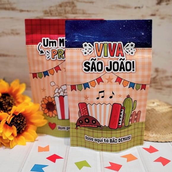 Saquinho Ziplok com Kit Junino- Festa Junina