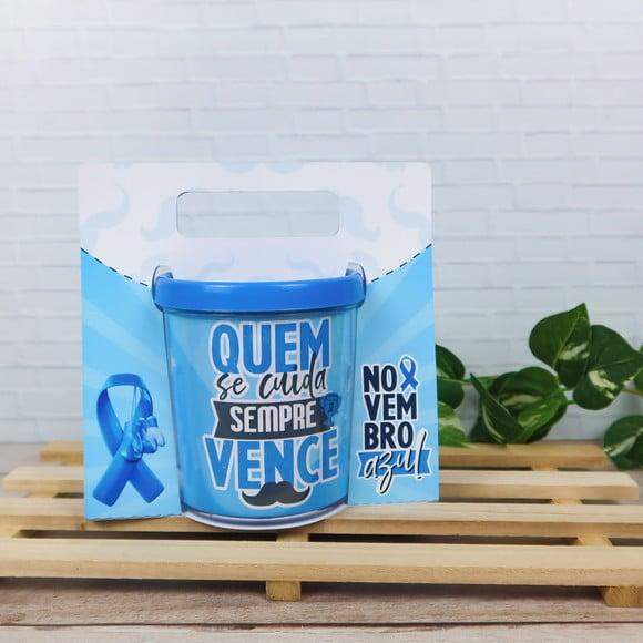 Suporte com Caneca Acrílica- Novembro Azul