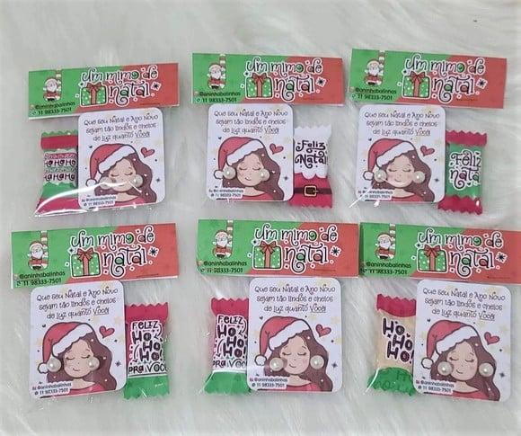 Tag com Brinco e Bis- Natal