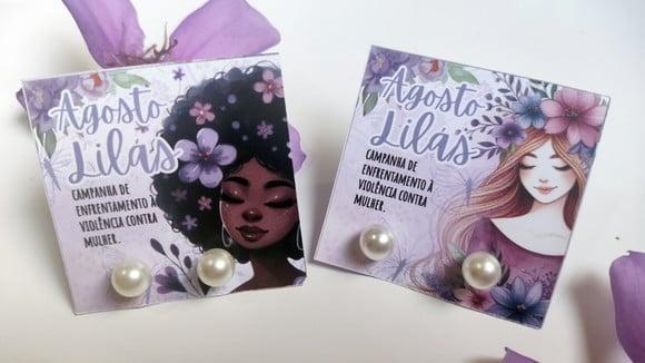 Tag com Brinco- Agosto Lilás