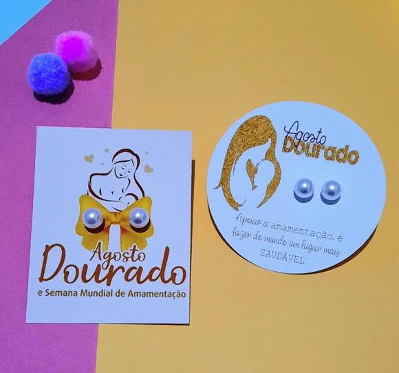 Tag com Brinco- Agosto Dourado