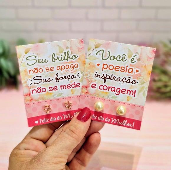 Tag com Brinco- Dia da Mulher