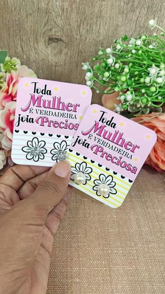 Tag com Brinco- Dia da Mulher