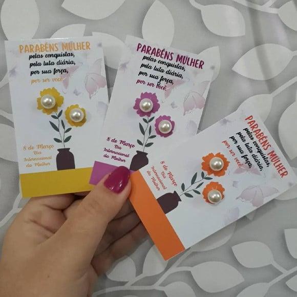 Tag com Brinco- Dia da Mulher