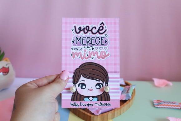 Tag com Brinco- Dia da Mulher