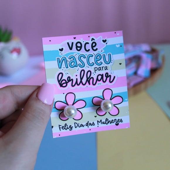 Tag com Brinco- Dia da Mulher
