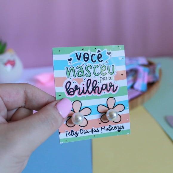 Tag com Brinco- Dia da Mulher