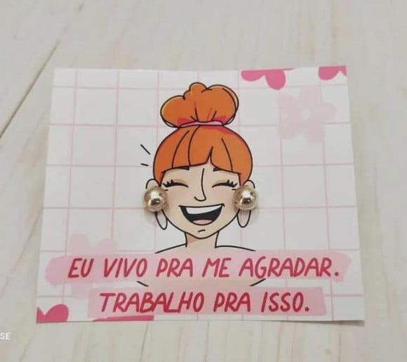 Tag com Brinco- Dia da Mulher