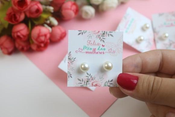 Tag com Brinco- Dia das Mulheres