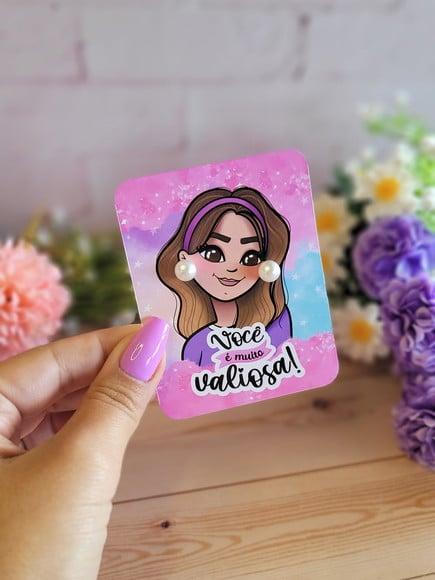 Tag com Brinco- Dia das Mulheres