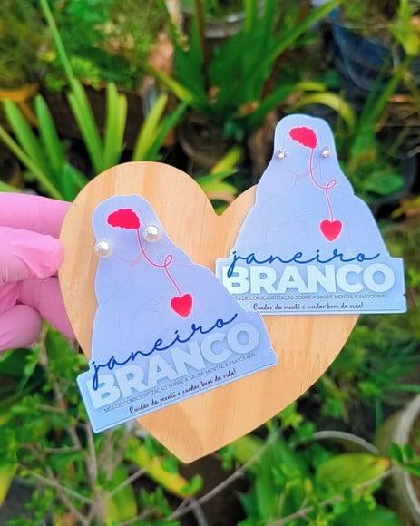 Tag com Brinco- Janeiro Branco