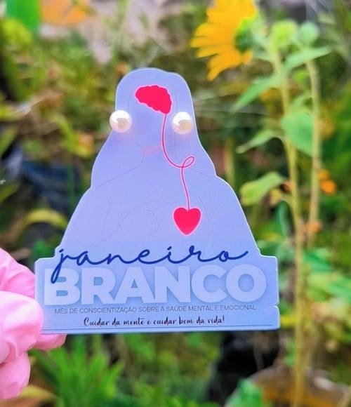Tag com Brinco- Janeiro Branco