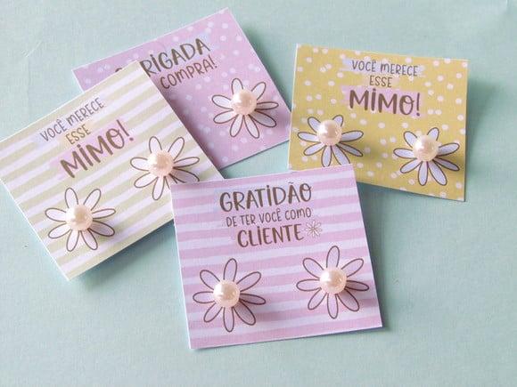 Tag com brinco- Mimo cliente