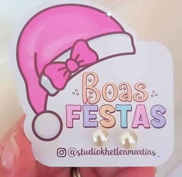 Tag com Brinco- Natal
