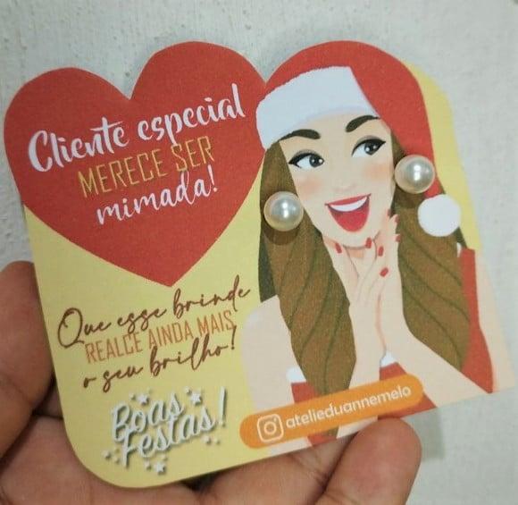 Tag com Brinco- Natal
