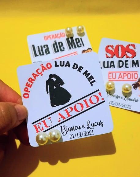 Tag com brinco- Operação lua de mel
