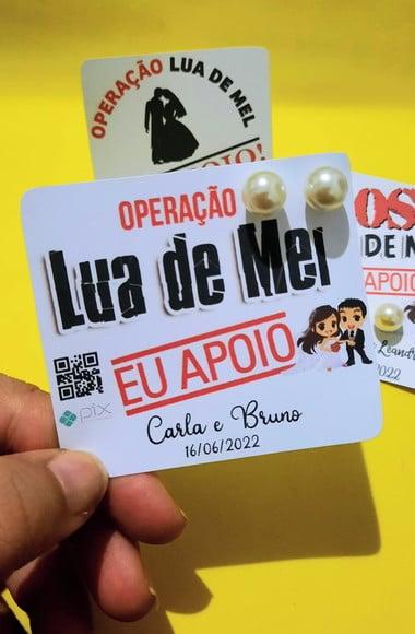 Tag com brinco- Operação lua de mel