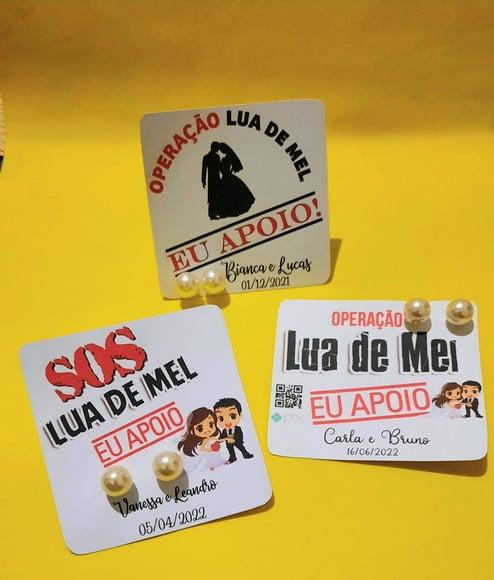 Tag com brinco- Operação lua de mel