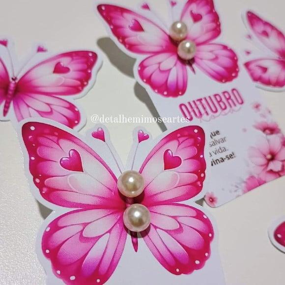 Tag com Brinco- Outubro Rosa