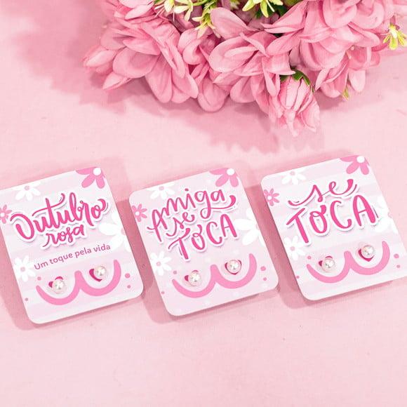Tag com Brinco- Outubro Rosa