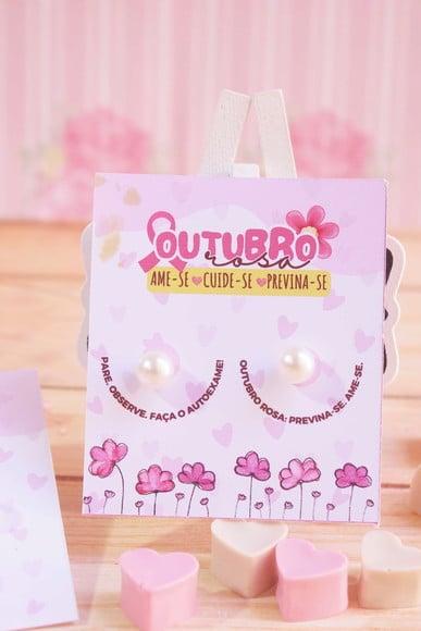 Tag com Brinco- Outubro Rosa