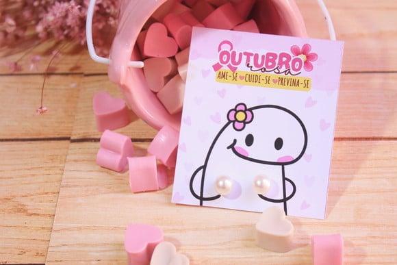 Tag com Brinco- Outubro Rosa