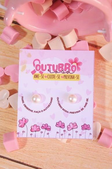 Tag com Brinco- Outubro Rosa