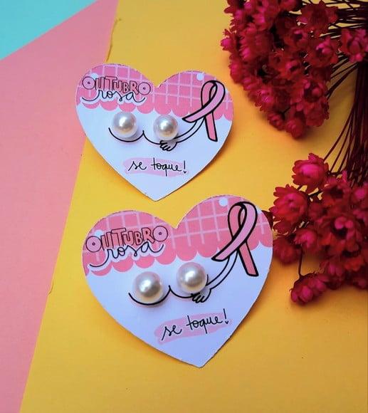 Tag com Brinco- Outubro Rosa