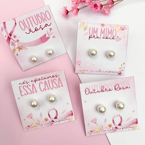 Tag com Brinco- Outubro Rosa