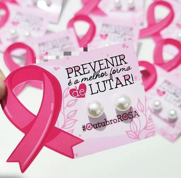 Tag com Brinco- Outubro Rosa