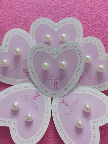 Tag com Brinco- Outubro Rosa