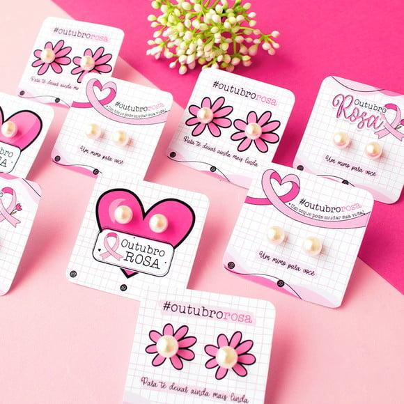 Tag com Brinco- Outubro Rosa