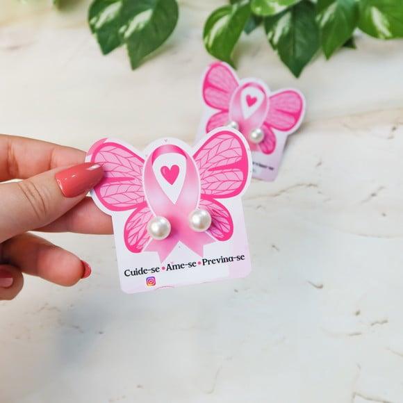 Tag com Brinco- Outubro Rosa