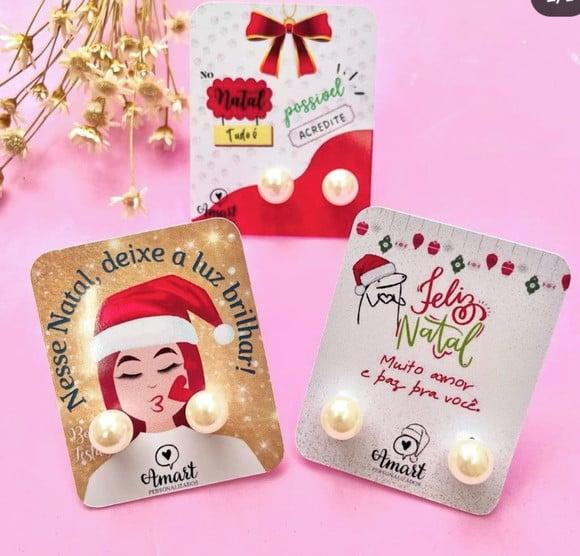 Tag com Brinco-feliz Natal/boas Festas