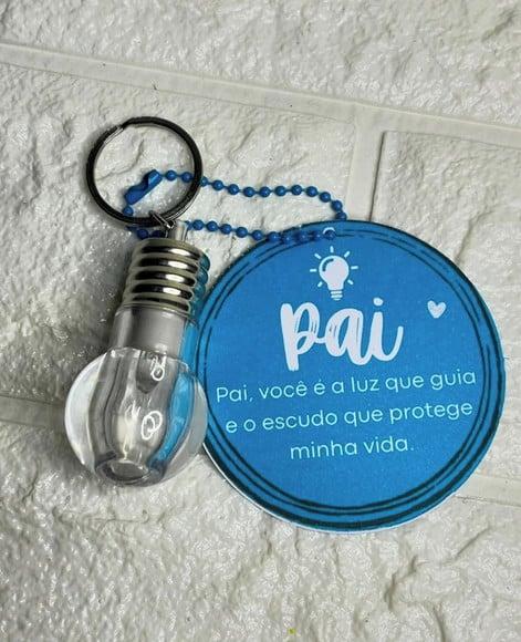 Tag com Chaveirinho Lanterna- Dia dos Pais