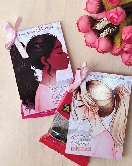 Tag com Mini Fini- Dia da Mulher