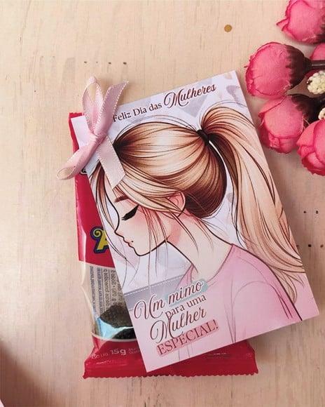 Tag com Mini Fini- Dia da Mulher