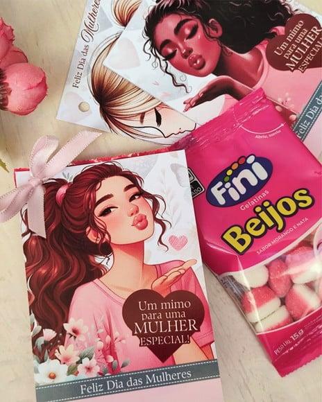 Tag com Mini Fini- Dia da Mulher