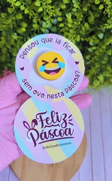 Tag com Moedinha de Chocolate ao Leite- Páscoa