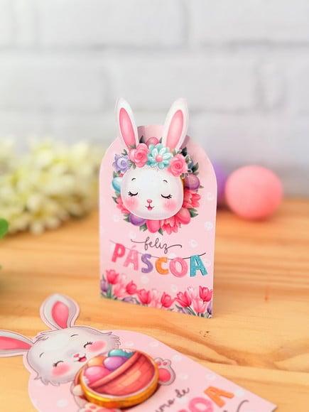 Tag com Moedinha de Chocolate ao Leite- Páscoa