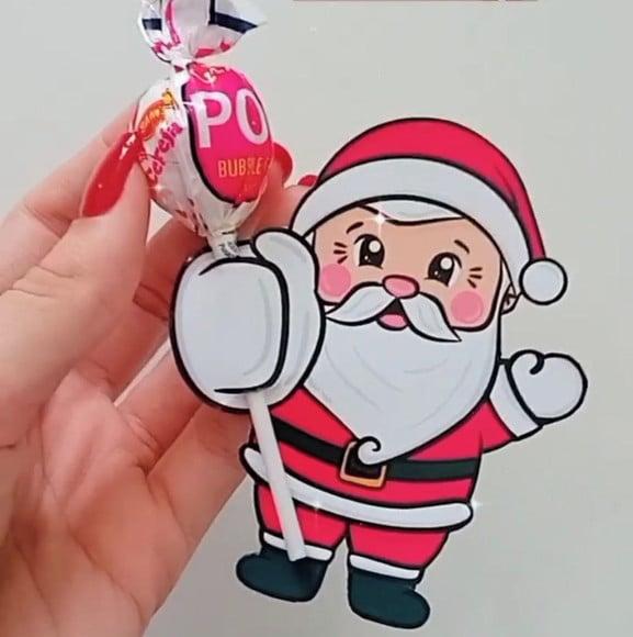 Tag com Pirulito- Natal