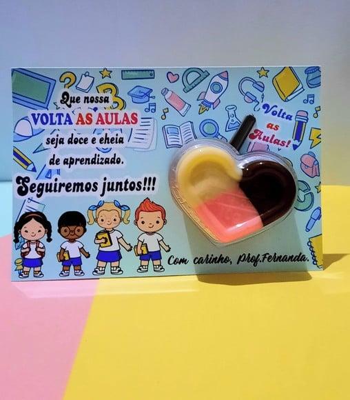 Volta as Aulas- Cartão com Docinho
