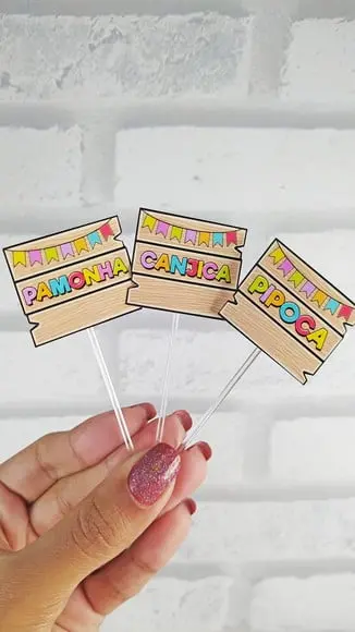 20 Toppers para docinhos- Festa Junina