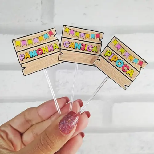 20 Toppers para docinhos- Festa Junina