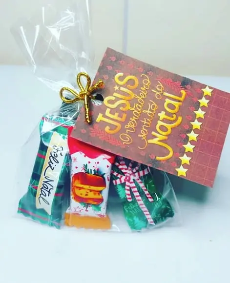 3 Unidades De Balinhas Natal Com Tag