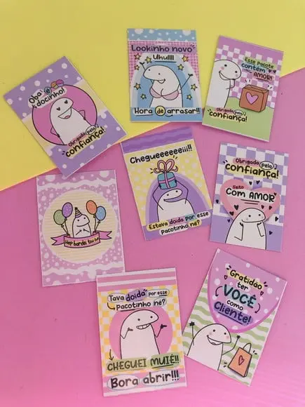 20 Unidades Tags 5X7cm - Mimo Cliente- FLORK