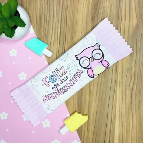 Adesivo Para Barra De Chocolate 90g- Dia Dos Professores
